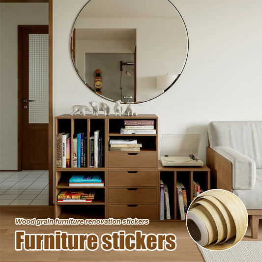 Wood Grain Furniture Renovation Stickers