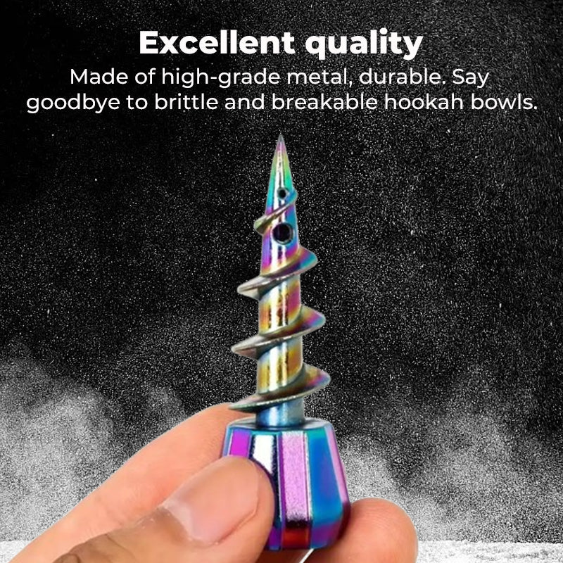 Metal Screw-shaped Hookah Bowl