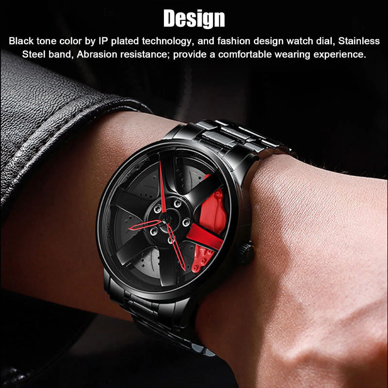 Vacuum Plated Wheel Watch